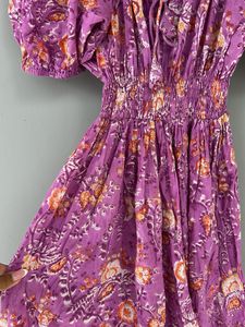 Floral Puff Sleeve Maxi Dress