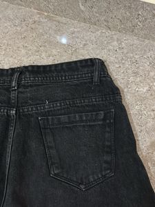 Wide Leg Black Jeans