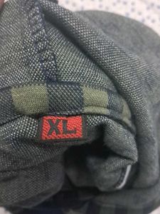 Checked Crop Hoodie
