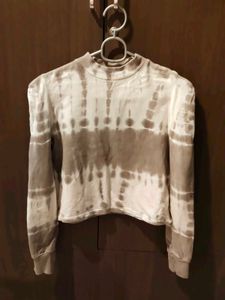 Tie-Dye Puff Sleeve Sweatshirt