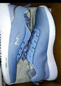 Campus Women Blue Mesh Running Shoes
