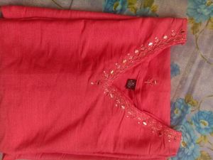 Elegant Peach Kurta