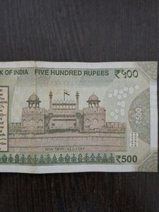 4FA 149444; Rupees 500 Rare Bank Note