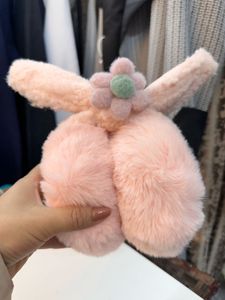 Cute Pink Bunny Ear Muffs