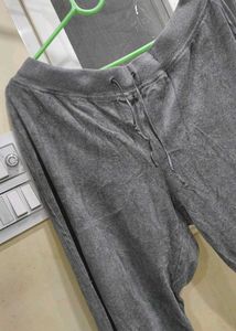 Gray Velvet Lounge Pants
