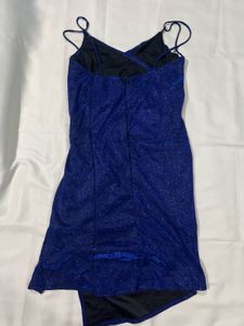 Blue Shimmer Bodycon Dress