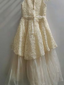 Cream Lace Party Dress
