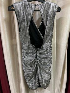 Bershka limited edition Sparkly Silver Party Dress