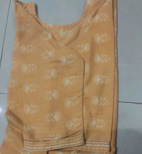 Pink / yellow Floral Print Kurta