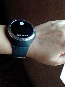 Apple Labeled LED Watch