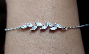 New 925 silver leaf pattern Bracelet