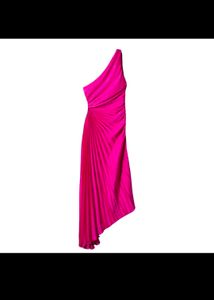 Hot Pink One-Shoulder Dress
