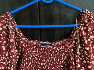 Floral Print Mini Dress