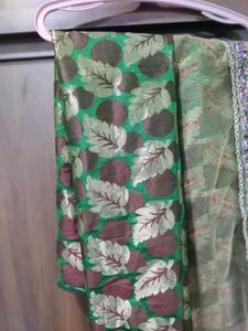 Ethnic gharga with duppata and blouse piece