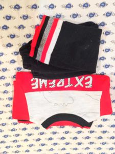 Red Black Woolen Set