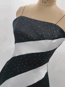Elegant Black &amp; White Gown