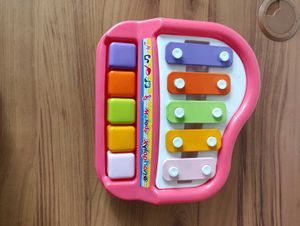 2 in 1 Small Xylophone And Piano With Drum Sticks
