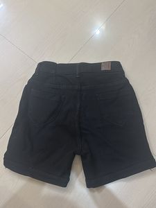 Black Denim Shorts