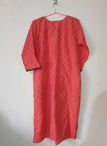 Coral Embroidered Kurti
