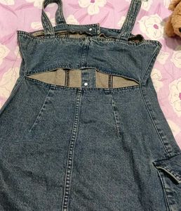 Denim button down dress 👗