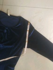Blue Velvet Kurti