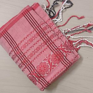 Begumpuri Red ♥️ Black 🖤 Pure Cotton Saree