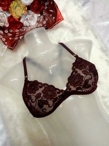 🌹Elegant Burgundy Lace Bra🌹