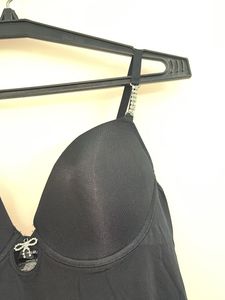 H&amp;M EMBELLISHED RHINESTONE CURPED TOP