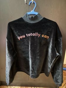 Black Velvet Top Oversize