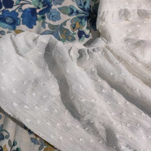 ⛔Sale⛔White Ruffle Top