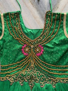 Green Colour Dress For Party Wear
