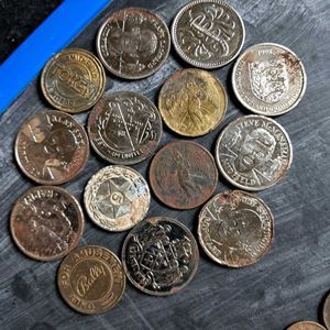 85 Foreign &amp; Token Coins