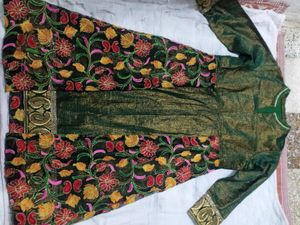 Nice Green Gown Type Can Wear Daily