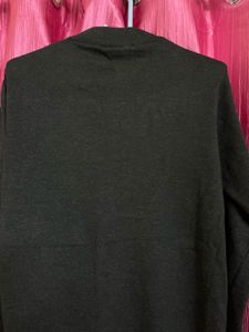 Unisex Black Mock Neck Sweater