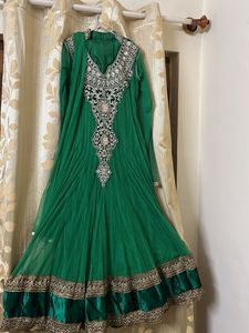 Emerald Green Anarkali Dress