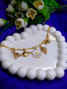 Charm Bracelet with Gold Accents