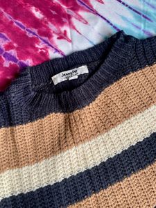 Striped Knit Pullover