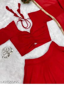 Red Lehenga Choli Set