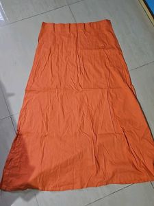 Orange Saree Skirt