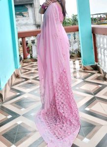 💥🎀Pink Saree🎀💥