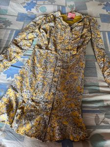 Floral Yellow Dress 36-38