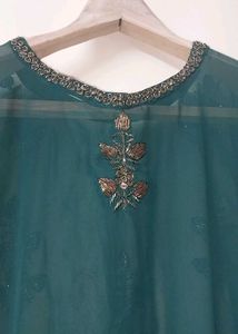 Elegant Green Embellished Kurta