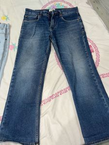 Light Blue Bootcut Jeans And Dark  Jean Combo Offe