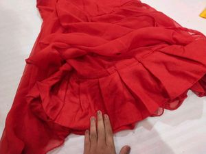 Red One Shoulder Dress ( size xs)