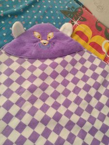 New Baby Blanket With Attached Cap