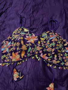 Navratri Style Purple Lehenga Choli Set