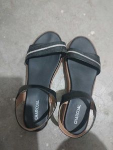 Charcoal Black Sandals - Size [insert siz