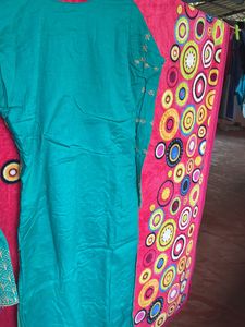 Kurtha (Cotton) Peacock Green
