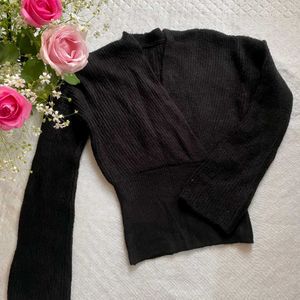 Black Sweater V-neck