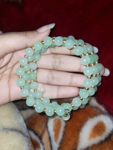 Mint Green Beaded Bracelet